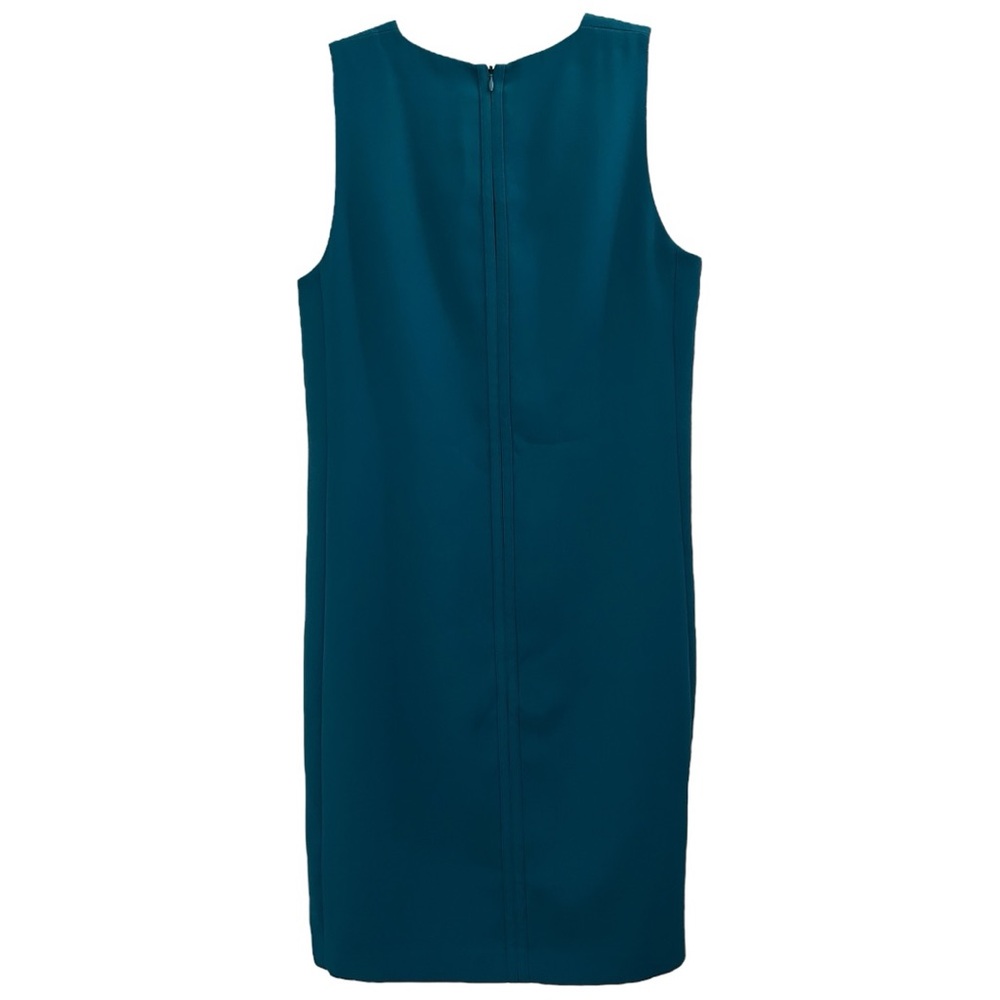 Vince Women’s Sleeveless Deep Teal Shift Dress Sz 6 - Picture 2 of 7